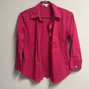 Banana Republic Magenta Button Down Shirt